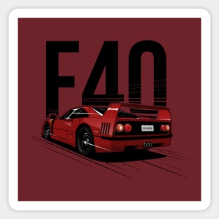 EDM - Classic Italian F40 - CarCorner Sticker